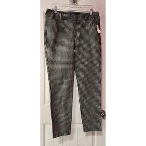 OLD NAVY Pixie Pants Womens Size 12 Tall NWT Houndstooth Print